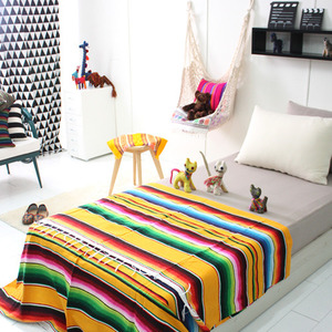 멕시코 옐로스트라이프 베드러너 - 캠핑용 침대커버로 인기좋아요!